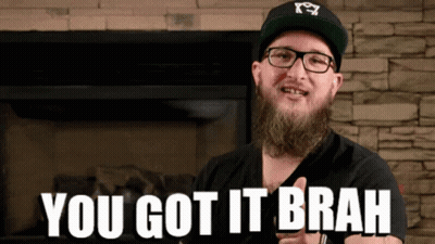 Man With Glasses And Beard Says You Got It Brah GIF
