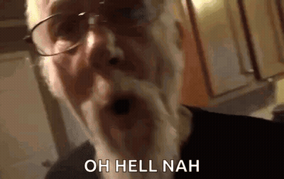 Man With Glasses And Beard Screaming GIF