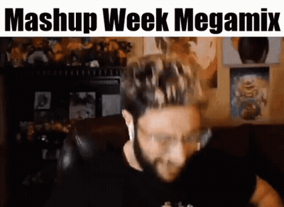 Man With Glasses And Beard Sitting At Computer GIF