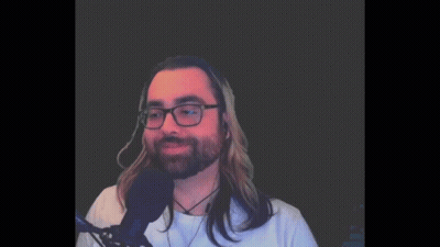 Man With Glasses And Beard Speaking GIF