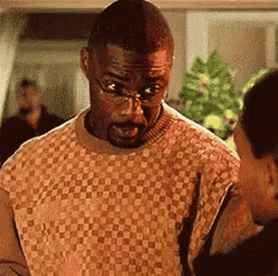 Man With Glasses And Beard Talking To Woman GIF