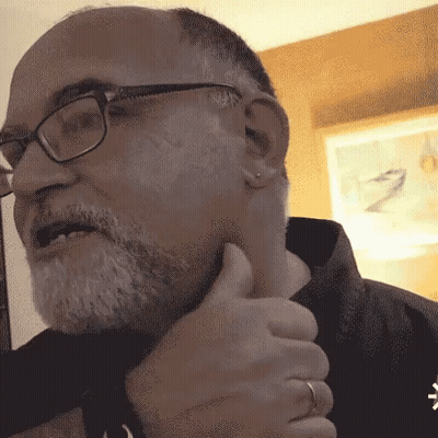 Man With Glasses And Beard Thumbs Up GIF
