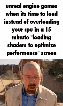Man With Glasses And Beard Unreal Engine Loading Overloading GIF