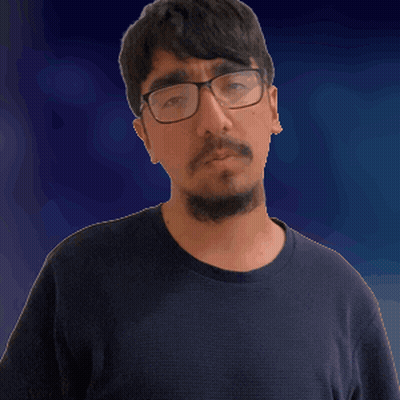 Man With Glasses And Beard Waving Hand GIF