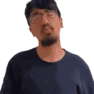 Man With Glasses And Beard Sticker