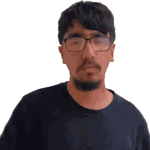 Man With Glasses And Beard Sticker