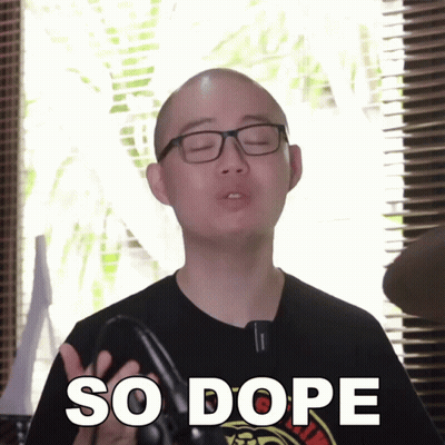 Man With Glasses And Black Shirt Says So Dope GIF