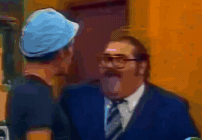 Man With Glasses And Blue Hat Talking GIF