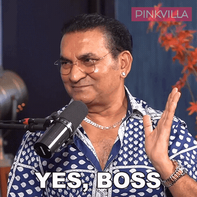 Man With Glasses And Blue Shirt Saying Yes Boss GIF