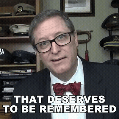 Man With Glasses And Bow Tie Saying That Deserves To Be Remembered GIF