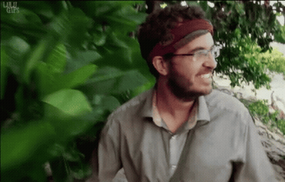 Man With Glasses And Buff Headband GIF