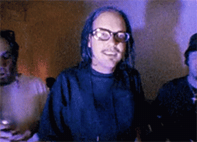 Man With Glasses And Dreadlocks Smiling GIF