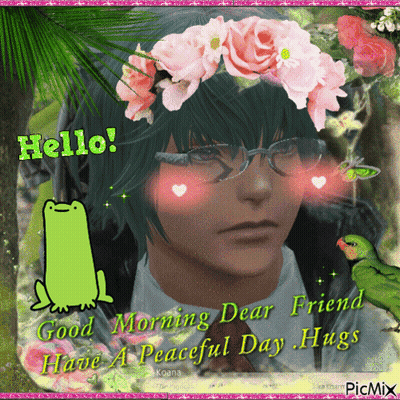 Man With Glasses And Flower Crown GIF