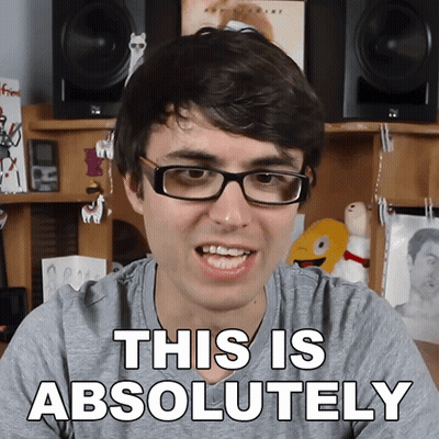 Man With Glasses And Grey Shirt Says This Is Absolutely GIF