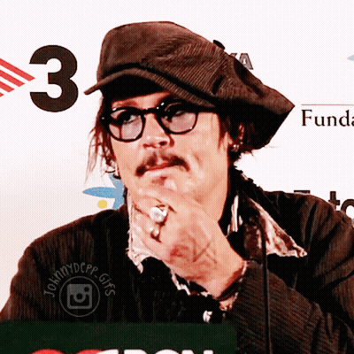 Man With Glasses And Hat At 3 Sign GIF