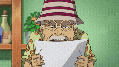 Man With Glasses And Hat Holding Paper GIF