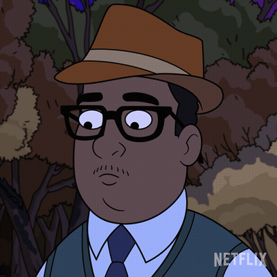 Man With Glasses And Hat Saying Netflix GIF