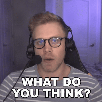 Man With Glasses And Headphones Asking What Do You Think GIF