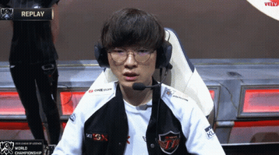 Man With Glasses And Headphones At Screen Saying Replay GIF