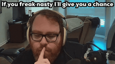 Man With Glasses And Headphones Making Funny Face GIF
