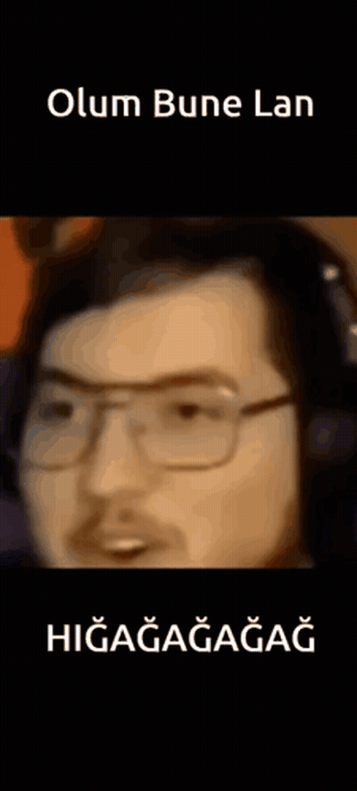 Man With Glasses And Headphones Making Funny Face Saying Olumbune Lan Higagagag GIF