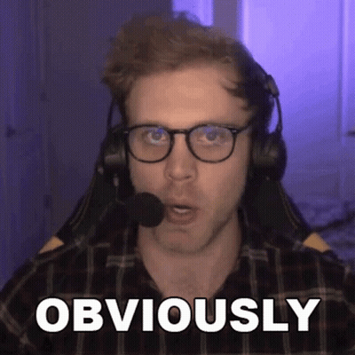 Man With Glasses And Headphones Making Obvious Face GIF
