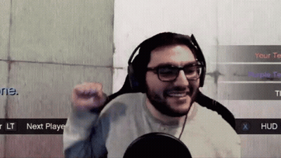 Man With Glasses And Headphones Playing Video Game GIF