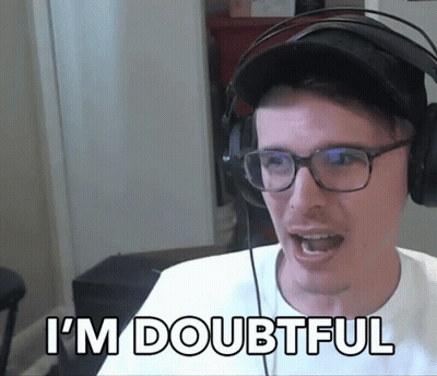 Man With Glasses And Headphones Saying I'm Doubtful GIF