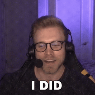 Man With Glasses and Headphones Says I Did
