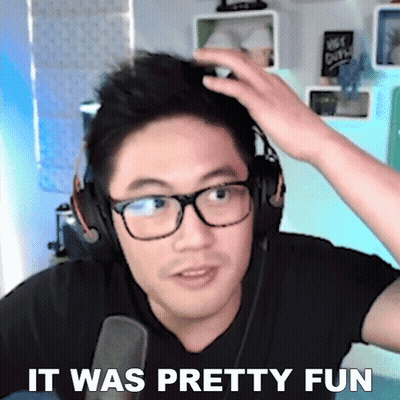 Man With Glasses And Headphones Says It Was Pretty Fun GIF