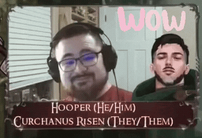 Man With Glasses and Headphones Says This Is Fine Hooper He Him Curchanus Risen They Them