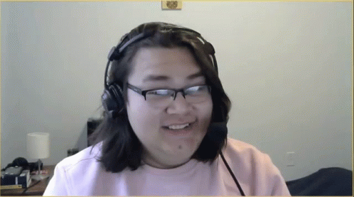 Man With Glasses And Headphones Smiling GIF