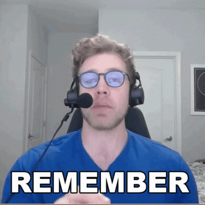 Man With Glasses And Headset Remember GIF