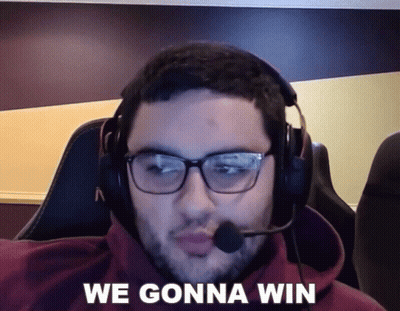 Man With Glasses And Headset We Gonna Win GIF