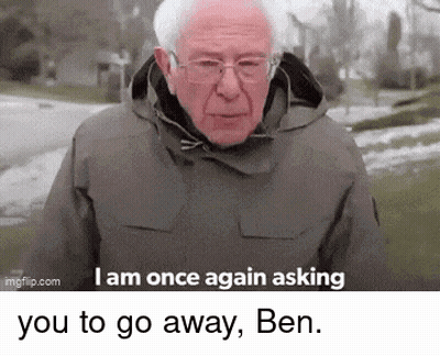 Man With Glasses and Hooded Jacket Saying Go Away Ben