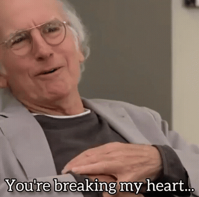 Man With Glasses And Jacket Saying You're Breaking My Heart GIF