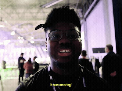 Man With Glasses And Lanyard Says It Was Amazing GIF