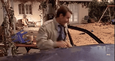 Man With Glasses And Mustache Dancing Says Baby I Don't Know GIF