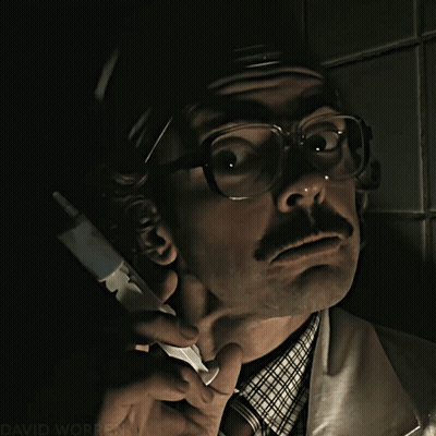 Man With Glasses And Mustache David Worren GIF