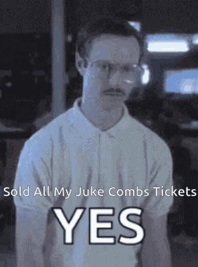 Man With Glasses And Mustache Giving Yes Sign GIF