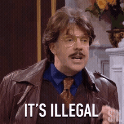 Man With Glasses And Mustache In Leather Jacket And Tie GIF