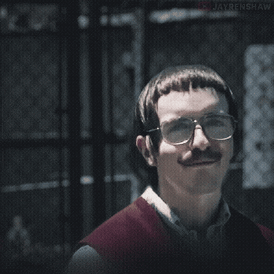 Man With Glasses And Mustache Saying Yeah GIF