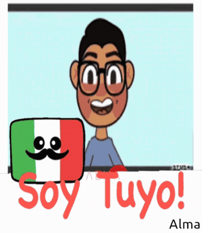Man With Glasses And Mustache Says Soy Tuyo GIF