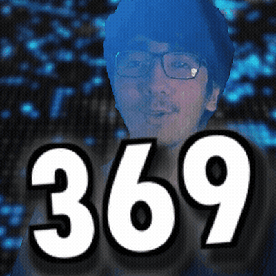 Man With Glasses And Number 369 GIF
