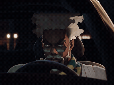 Man With Glasses And NYPD Badge GIF