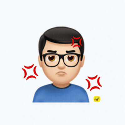 Man With Glasses And Red Star On Head GIF