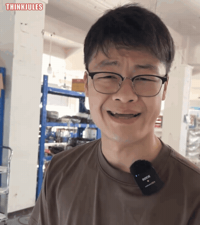 Man With Glasses And Rode Microphone GIF