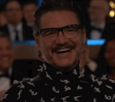 Man With Glasses And Shirt With Letters GIF