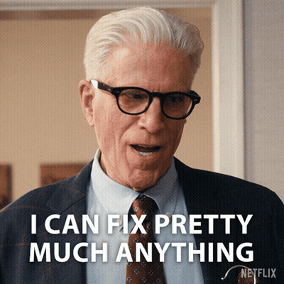 Man With Glasses And Suit Saying I Can Fix Pretty Much Anything GIF