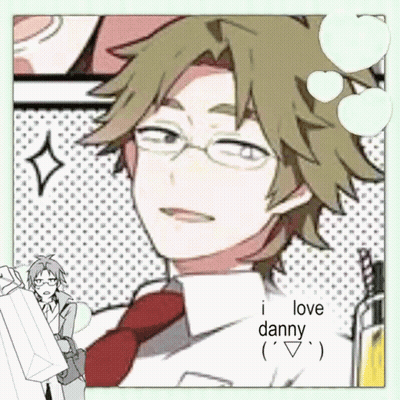 Man With Glasses And Tie I Love Danny GIF